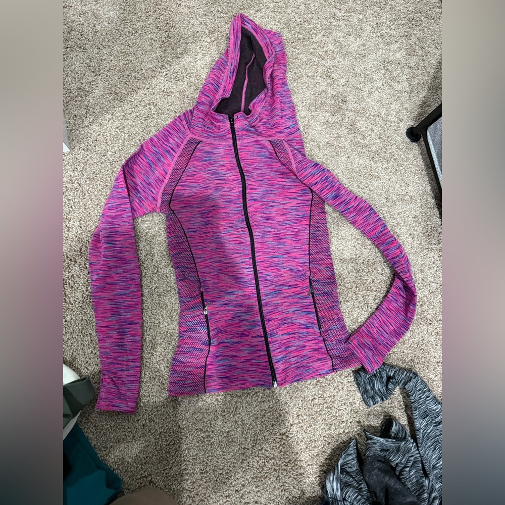 Two full zip workout jackets IAB MFG brand Size Small